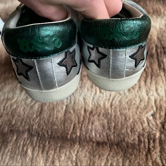 ASH Majestic Star Motif Trainers Silver & Emerald - Picture 5 of 10